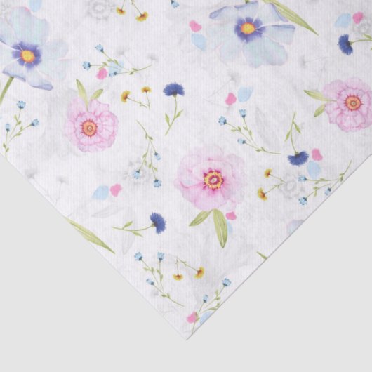 Hübsches Blumenmuster Seidenpapier (Detail)