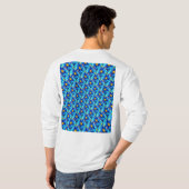 Hübsches Blumenmuster T-Shirt (Schwarz voll)