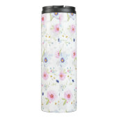 Hübsches Blumenmuster Thermosbecher (Rückseite)