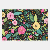 Hübsches Blumenpapier Geschenkpapier Set (Vorderseite 3)