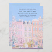 Hübsches Blumenrosa Brautparty Einladung (Vorne/Hinten)