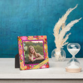 Hübsches Blumenrosa-Foto - Kundenspezifische Liebe Fotoplatte (InSitu)