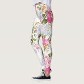 HÜBSCHES Blumenrosa Muster Leggings (Links)
