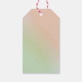 Hübsches Blumenwasser Bouquet Brautparty Geschenkanhänger (Rückseite)