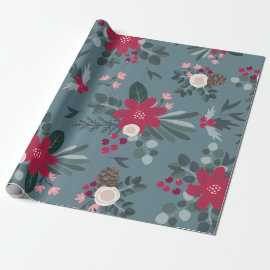 Hübsches Blumenweihbuch Geschenkpapier (Ungerollt)