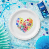 Hübsches Blumenwerk Pappteller (Party)