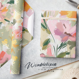 Hübsches Blumenwetter Geschenkpapier