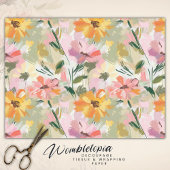 Hübsches Blumenwetter Seidenpapier