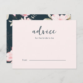 Hübsches Blush Brautparty Beratung für die Braut Hinweiskarte