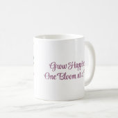 Hübsches Blütenwachstum Glück Ein Blühen nach dem  Kaffeetasse (VorderseiteRechts)