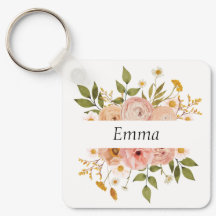 Hübsches bohemisches Blumenmonogramm oder Name