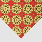 Hübsches Boho Chic Mosaic Geometric-Muster Seidenpapier (Ausschnitt)