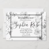 Hübsches Boho Wildblumen Brautparty Einladung (Vorderseite)