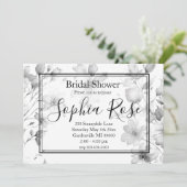 Hübsches Boho Wildblumen Brautparty Einladung (Stehend Vorderseite)