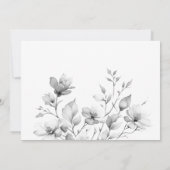 Hübsches Boho Wildblumen Brautparty Einladung (Rückseite)