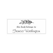 Hübsches botanisches "Dieses Buch gehört zu" Custo