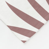 Hübsches botanisches Farbmuster Blumengrün Fleecedecke (Ecke)