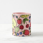 Hübsches botanisches und fruchtiges Muster Tasse (Zentrum)