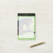 Hübsches braunes Pferd im Gras Post-it Klebezettel (Auf Schreibtisch)