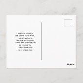 Hübsches braunes Pferd im Gras Vielen Dank Postkarte (Rückseite)