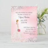 Hübsches Brautparty Einladung (Stehend Vorderseite)