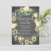 Hübsches Brautparty Einladung (Stehend Vorderseite)