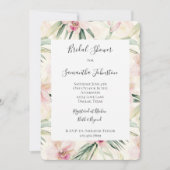 Hübsches Brautparty für tropische Orchideen-Blume Einladung (Vorderseite)