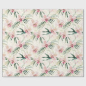 Hübsches Brautparty für tropische Orchideen-Blume Geschenkpapier (Flach)