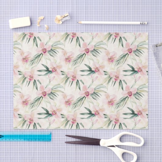 Hübsches Brautparty für tropische Orchideen-Blume Seidenpapier (Handwerk)