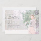 Hübsches Brautparty-Overlay-Foto Einladung (Vorderseite)