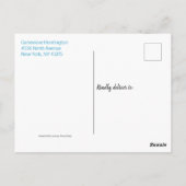 Hübsches Brautparty Postkarte (Rückseite)