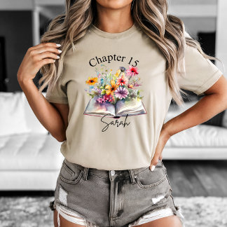 Hübsches Bücherwurm-T-Shirt T-Shirt