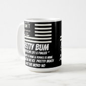 HÜBSCHES BUM. Mug Kaffeetasse (Vorderseite Links)