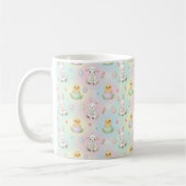 Hübsches Bunny Chick & Lamm Ostermuster Kaffeetasse (Links)