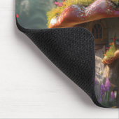 Hübsches buntes Pilzhaus Mousepad (Ecke)