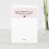 Hübsches Burgund Pink Iris Blume Art Geburtstag Karte (Rückseite)