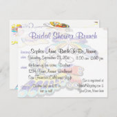 Hübsches Butterfly-Brautparty Brunch Einladung (Vorne/Hinten)