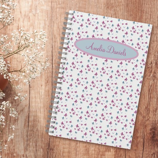 Hübsches Butterfly-Personalisiertes Notebook Notizblock
