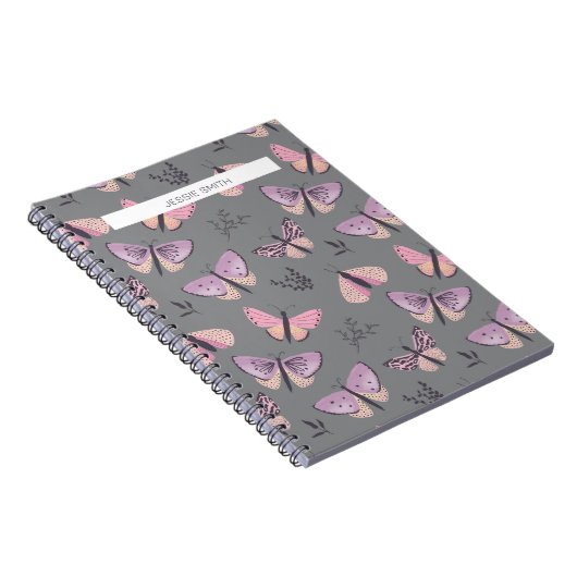 Hübsches Butterfly-Print-Notebook Notizblock (Rechte Seite)
