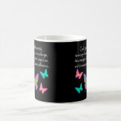 HÜBSCHES BUTTERFLY SERENITY PRAYER-DESIGN KAFFEETASSE (Mittel)