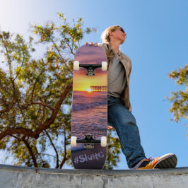 Hübsches California Beach Pier Sunset Skateboard