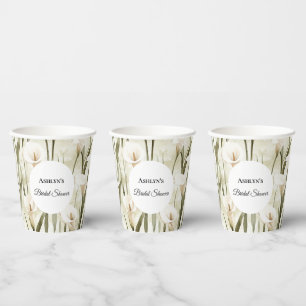 Hübsches Calla Lilly Blume Brautparty Pappbecher