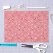 Hübsches Candy Cane Muster rosa Tissue Seidenpapier (Handwerk)