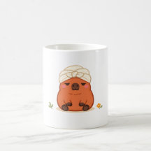 Hübsches Capybara-Spa-Day-Handtuch-Turban-Tasse
