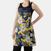 Hübsches Chamomile & Poppies Muster Personalisiert Schürze (InSitu)