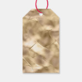 Hübsches Champagner Gold Glam Geschenkanhänger (Rückseite)