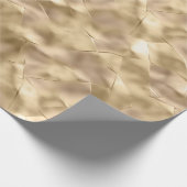 Hübsches Champagner Gold Glam Geschenkpapier (Ecke)