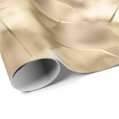 Hübsches Champagner Gold Glam Geschenkpapier (Rolleneckpunkt)