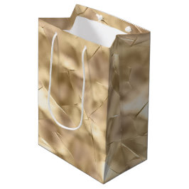 Hübsches Champagner Gold Glam Mittlere Geschenktüte