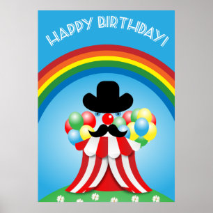 Hübsches Clowngesicht Poster